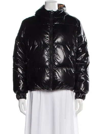 Pre-owned Alice And Olivia Down Jacket In Black