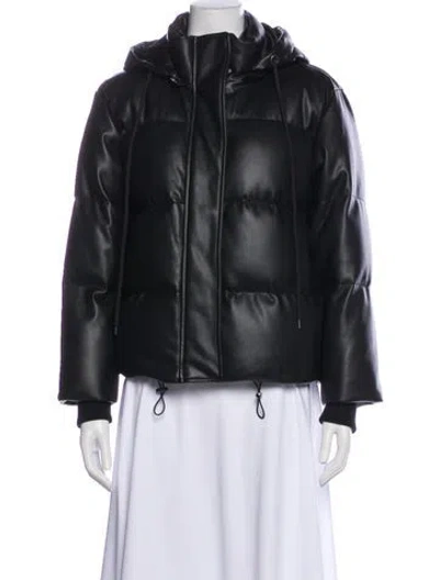 Pre-owned Alice And Olivia Down Jacket In Black