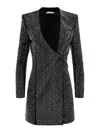 Alice And Olivia Embellished Curved Neckline Blazer Dress