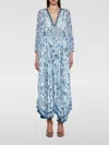 Alice And Olivia Alice + Olivia Sion Floral Long Sleeve Pleated Maxi Dress In 印花/多色