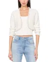 Alice And Olivia Duke Embellished Cardigan In White
