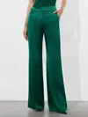Alice And Olivia Dylan High Rise Wide Leg Pant In Forest Green