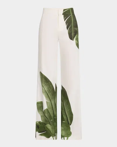 Alice And Olivia Dylan High-rise Wide-leg Pants In Multi