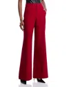 Alice And Olivia Dylan Wide-leg Tailored Trousers In Burgundy