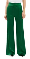 ALICE AND OLIVIA DYLAN HIGH RISE WIDE LEG trousers FOREST GREEN