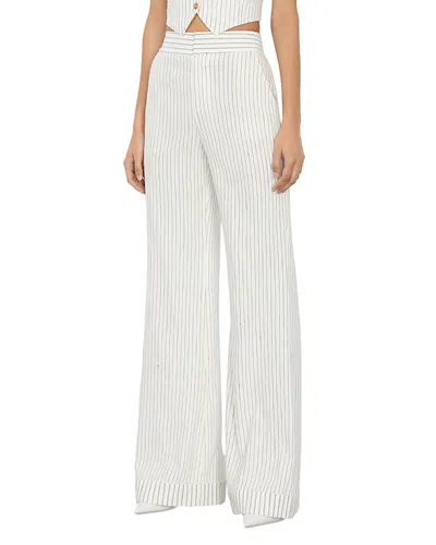 ALICE AND OLIVIA ALICE AND OLIVIA DYLAN HIGH RISE WIDE LEG PANTS