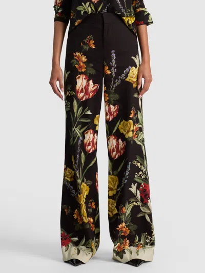 Alice And Olivia Dylan Linen Pant