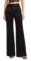 Alice And Olivia Athena Flared Wide Leg Trousers In Black