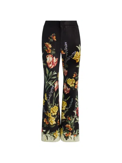 Alice And Olivia Dylan Trousers In Black
