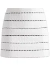 Alice And Olivia Elana Mini Skirt In White