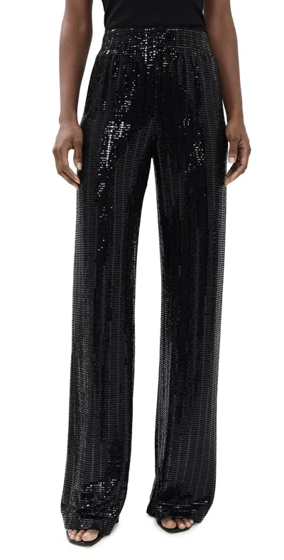 Alice And Olivia Elba Full Length Pants Black