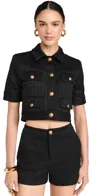 Alice And Olivia Elle Jacket In Black