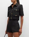 Alice And Olivia Elle Jacket In Black