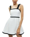 ALICE AND OLIVIA ALICE AND OLIVIA ELOISA TIE SHOULDER DRESS