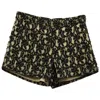Alice And Olivia Alice & Olivia Embellished Guipure Shorts In Black Polyester In Black
