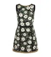 Alice And Olivia Embellished Lindsey Mini Dress In Green