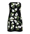 Alice And Olivia Velia Embellished Strapless Mini Gown In Black