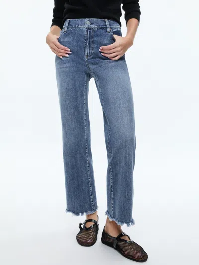Alice And Olivia Ember Jean In Brooklyn Blue