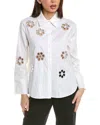 ALICE AND OLIVIA EMBROIDERED SHIRT