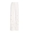 Alice And Olivia Embroidered Weezy Flared Jeans