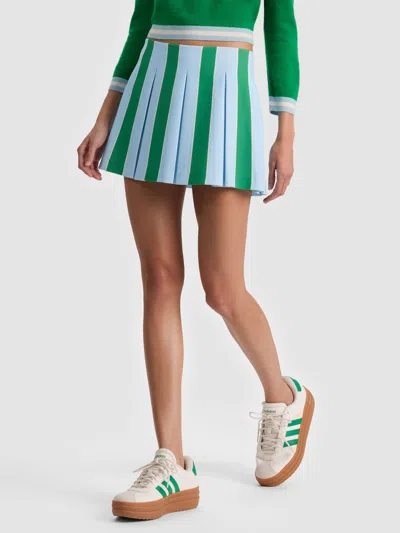 Alice And Olivia Emilie Mini Skirt In Metallic