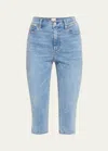 ALICE AND OLIVIA EMMIE HIGH-RISE CLAM DIGGER JEANS