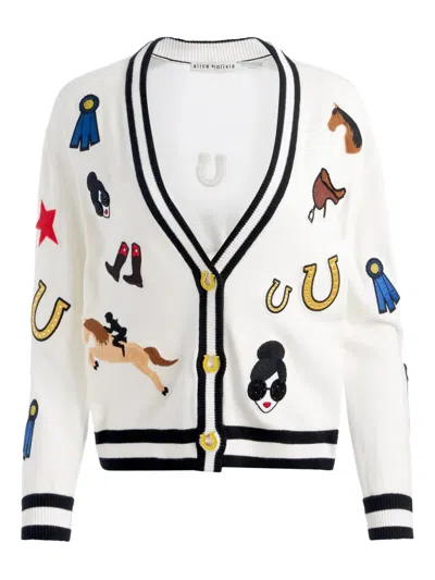 Alice And Olivia Equestrian-motif Cardigan