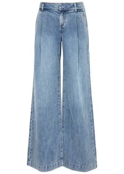 Alice And Olivia Eric Flared-leg Jeans In Blue