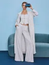 Alice And Olivia Eric Stripe-pattern Trousers In Pink