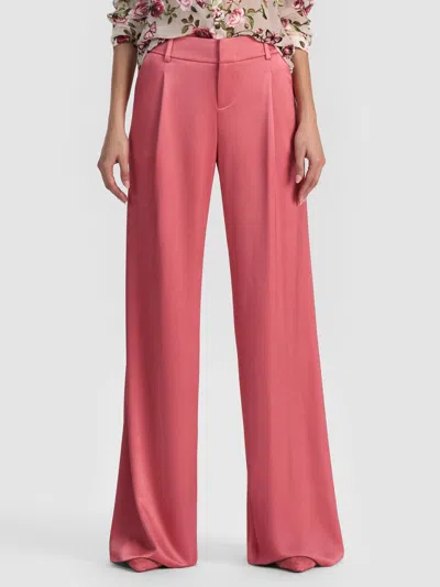 Alice And Olivia Eric Pant In Pink