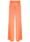 ALICE AND OLIVIA ERIC WIDE-LEG SATIN TROUSERS
