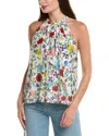 Alice And Olivia Diana Sleeveless Structured Midi Dress In Multi