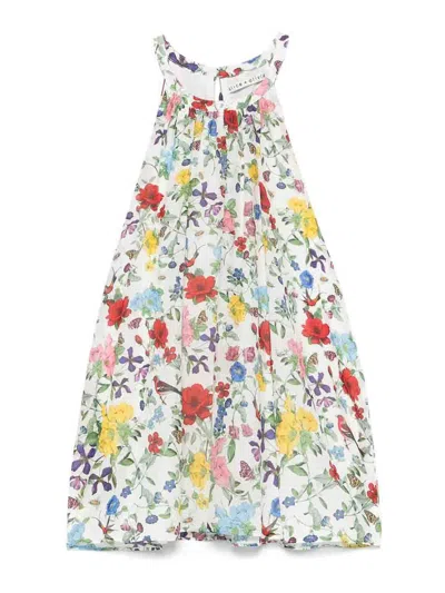 Alice And Olivia Erna Cotton And Linen Mini Dress In Multi