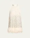 Alice And Olivia Alice + Olivia Erna Mini Dress In Off White