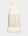 Alice And Olivia Alice + Olivia Erna Mini Dress In Off White