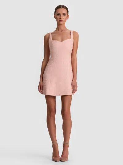 Alice And Olivia Eve Sweetheart Mini Dress In Pink