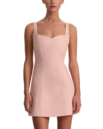 Alice And Olivia Eve Sweetheart Neck Mini Dress In Pink