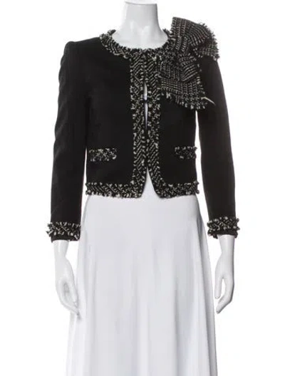 Pre-owned Alice And Olivia Evening Jacket In Black