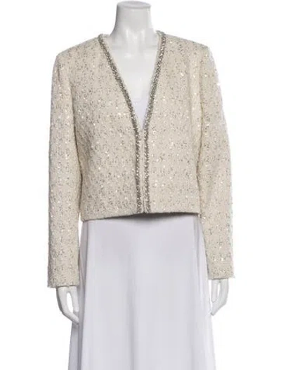 Pre-owned Alice And Olivia Evening Jacket In Neutral
