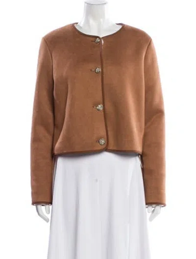 Pre-owned Alice And Olivia Evening Jacket W/ Tags In Brown
