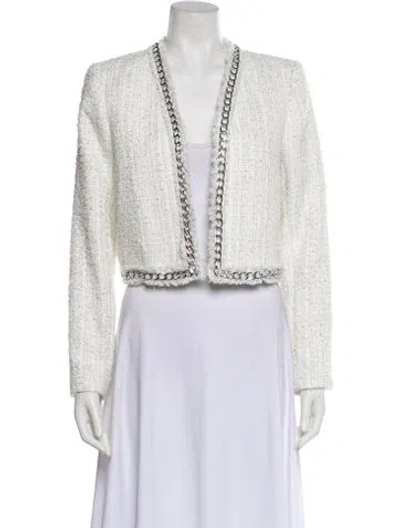 Pre-owned Alice And Olivia Evening Jacket W/ Tags In White