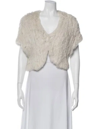 Pre-owned Alice And Olivia Evening Jacket In White