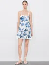 Alice And Olivia Fallon Babydoll Mini Dress In Affection Small