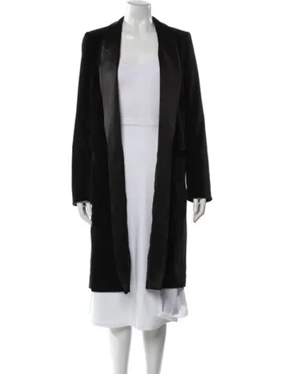 Pre-owned Alice And Olivia Faux Fur Coat In Black