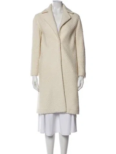 Pre-owned Alice And Olivia Faux Fur Coat In Neutral