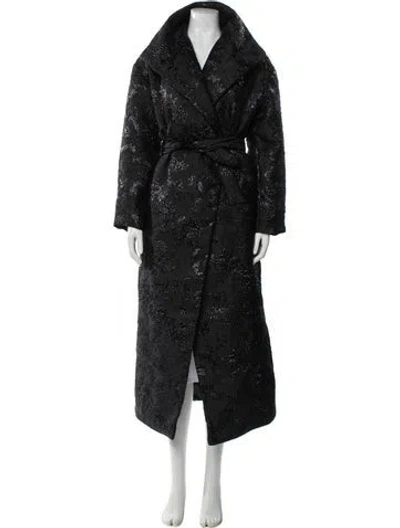 Pre-owned Alice And Olivia Faux Fur Coat W/ Tags In Black