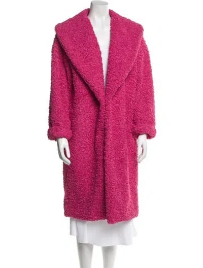 Pre-owned Alice And Olivia Faux Fur Coat W/ Tags In Pink