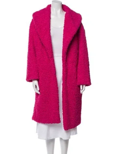 Pre-owned Alice And Olivia Faux Fur Faux Fur Coat In Pink