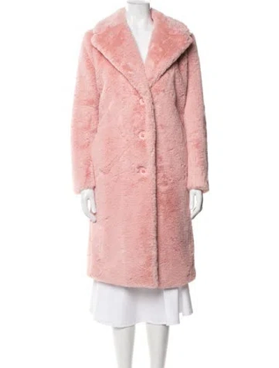 Pre-owned Alice And Olivia Faux Fur Jacket In Pink