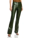 Alice And Olivia Faux Leather Pants In Green